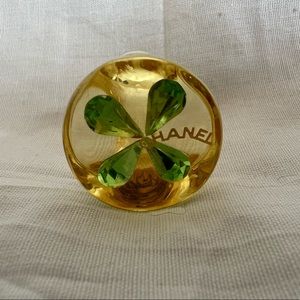 Chanel Plastic Clover Ring
